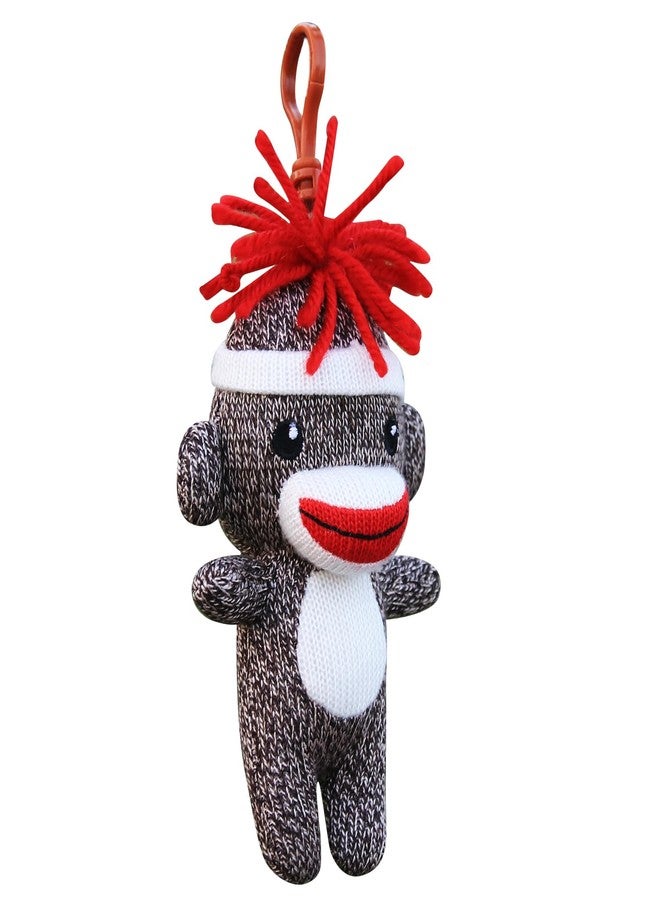 Plushland ألعاب قطيفة ناعمة لطيفة من Plushland على شكل قرد جوارب لتزيين شجرة عيد الميلاد - هدية رائعة لتزيين شجرة عيد الميلاد، مقاس 4 بوصات (Sockiez) - Image 1